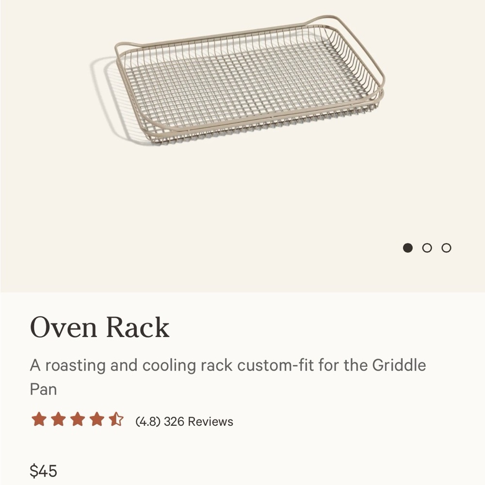 Versatile Tan Oven Rack for Baking